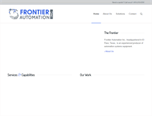 Tablet Screenshot of frontierautomation.com